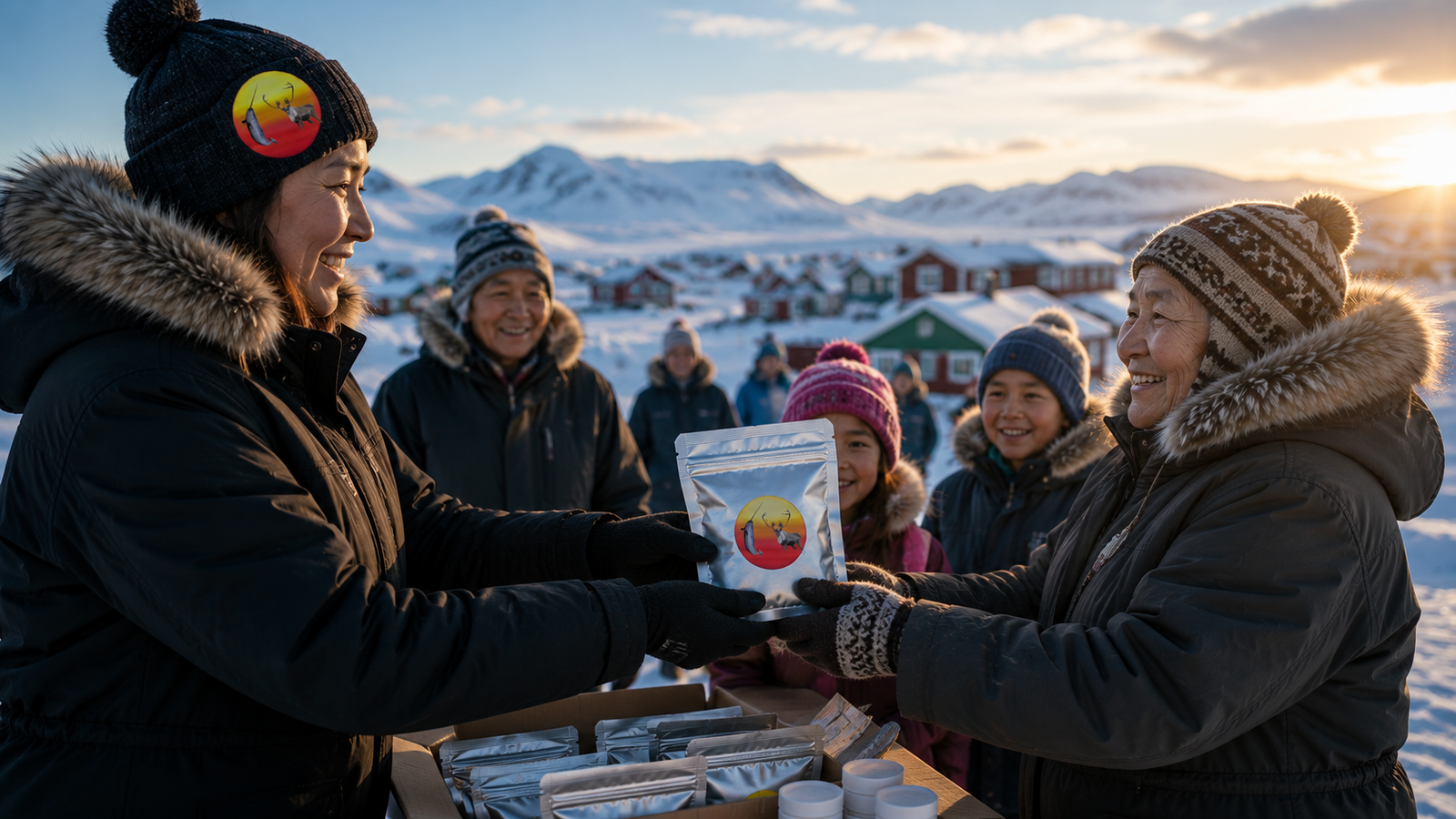 Remote Nunavut community and Arctic landscape