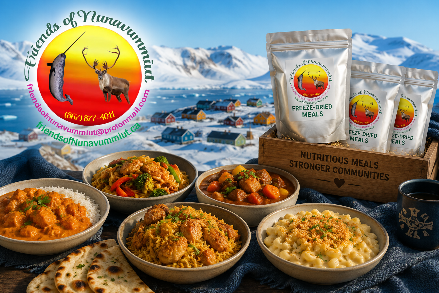 Freeze-dried restaurant-quality meals for Nunavut